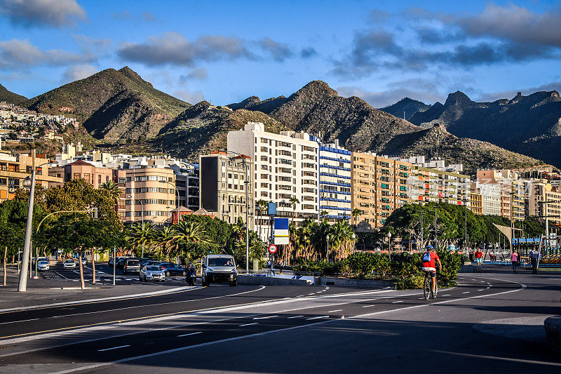 Busy Day At Plaza de España In Santa Cruz de Tenerife, Spain